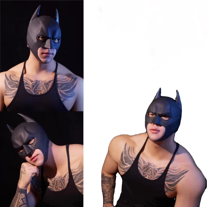 Halloween Black Bat Mask Super - Respirator Half Face ulasan dan harga