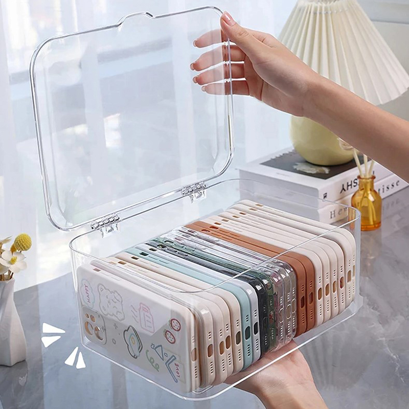 Acrylic Sundries Storage Baske - Face Mask Storage Box ulasan dan harga
