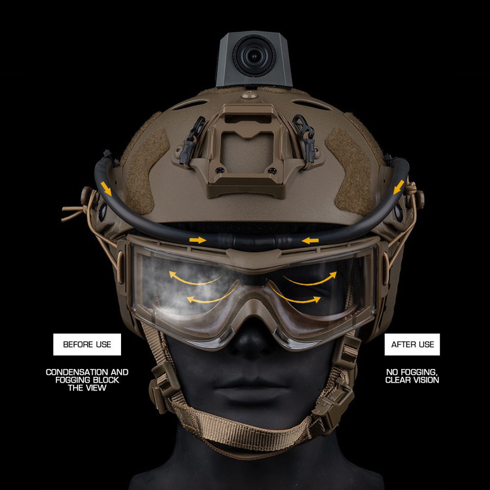 Tactical Goggles Defogger Defo - Anti Pollution Mask ulasan dan harga