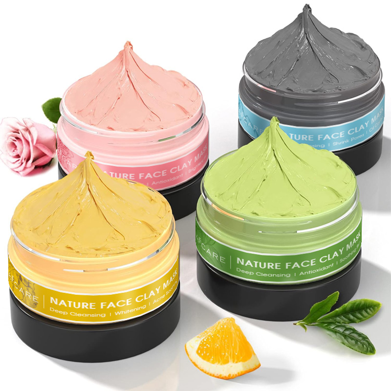 4 Pcs Clay Facial Mask Set Tur - Dust Mask Construction ulasan dan harga