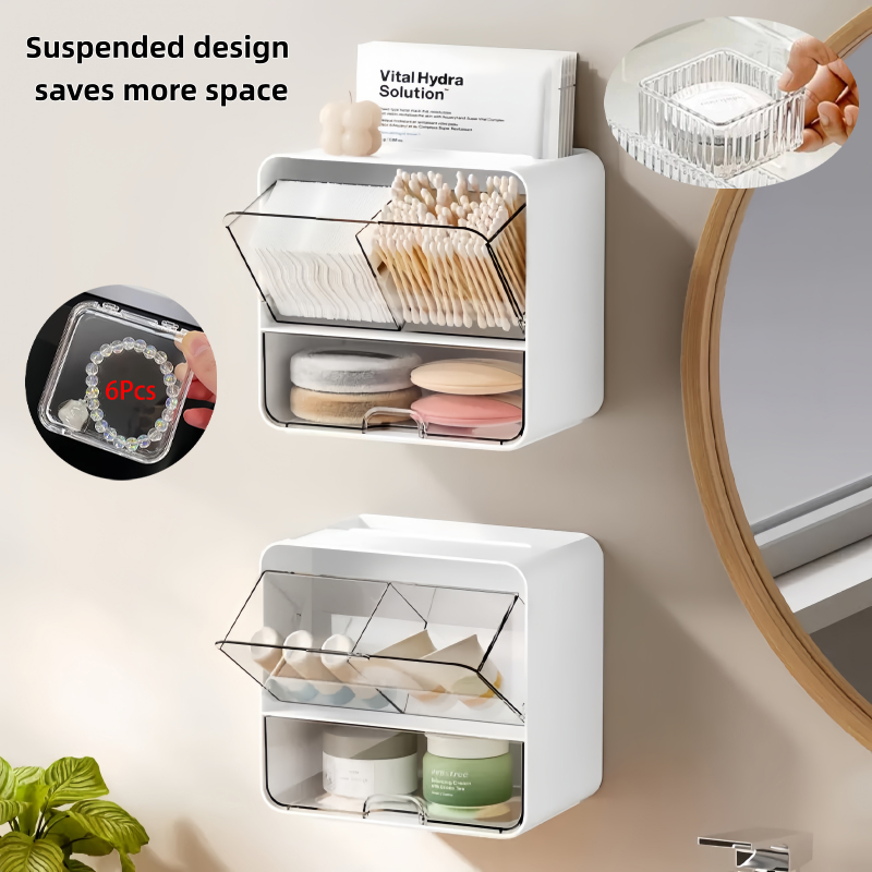 8-Piece Set, One Wall-Mounted  - Face Mask Storage Box ulasan dan harga