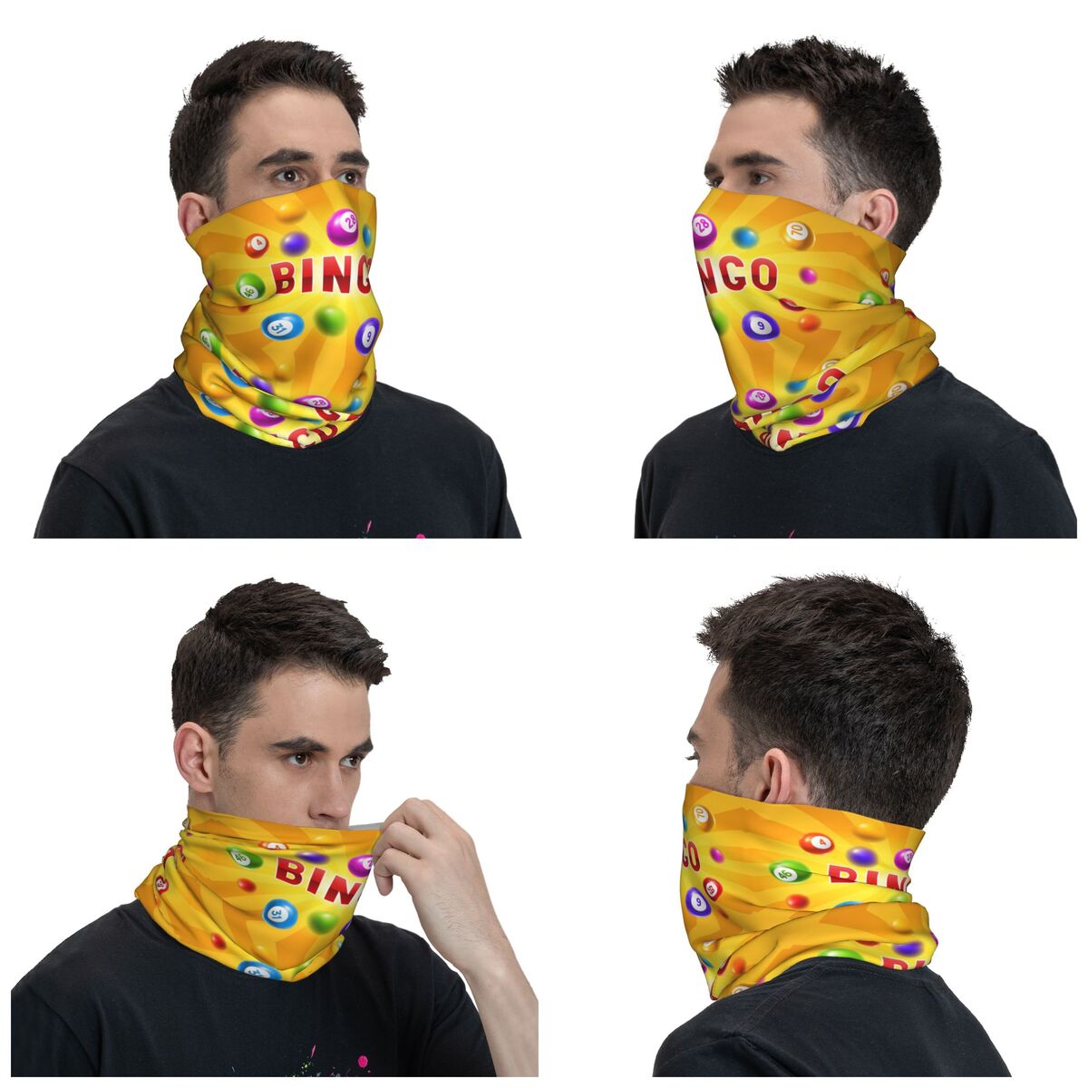 Custom Hot Game Bingo Bandana  - Neck Gaiter Face Cover ulasan dan harga