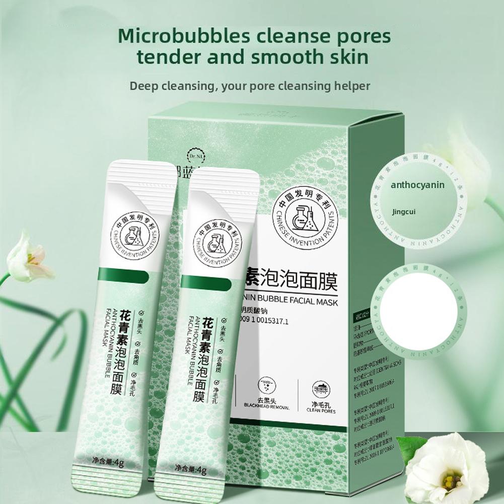 Anthocyanin Bubble Mask Moistu - Face Mask Storage Box ulasan dan harga