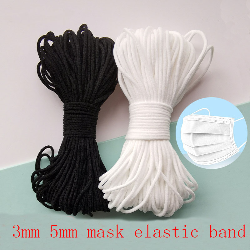 Mask Elastic Rope 3mm Round Wh - Mask Lanyard Adjustable ulasan dan harga
