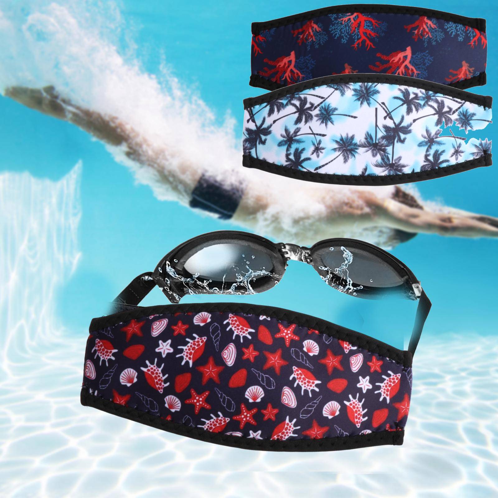 Diving Strap Cover Mask Straps - Mask Lanyard Adjustable ulasan dan harga
