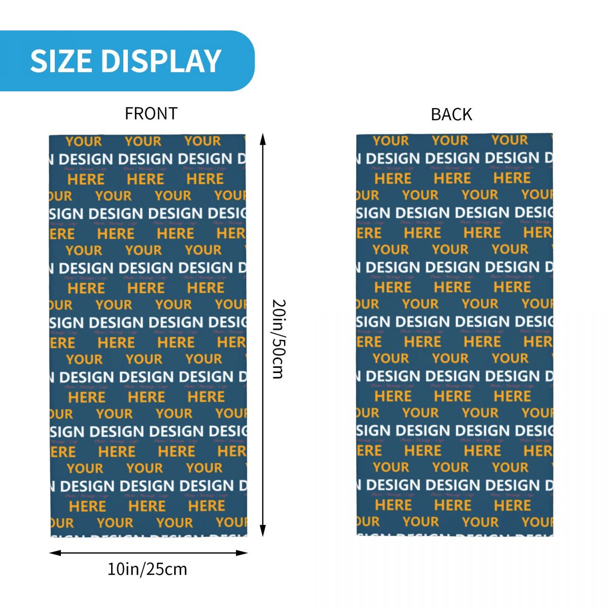 Custom Your Design Here Bandan - Neck Gaiter Face Cover ulasan dan harga