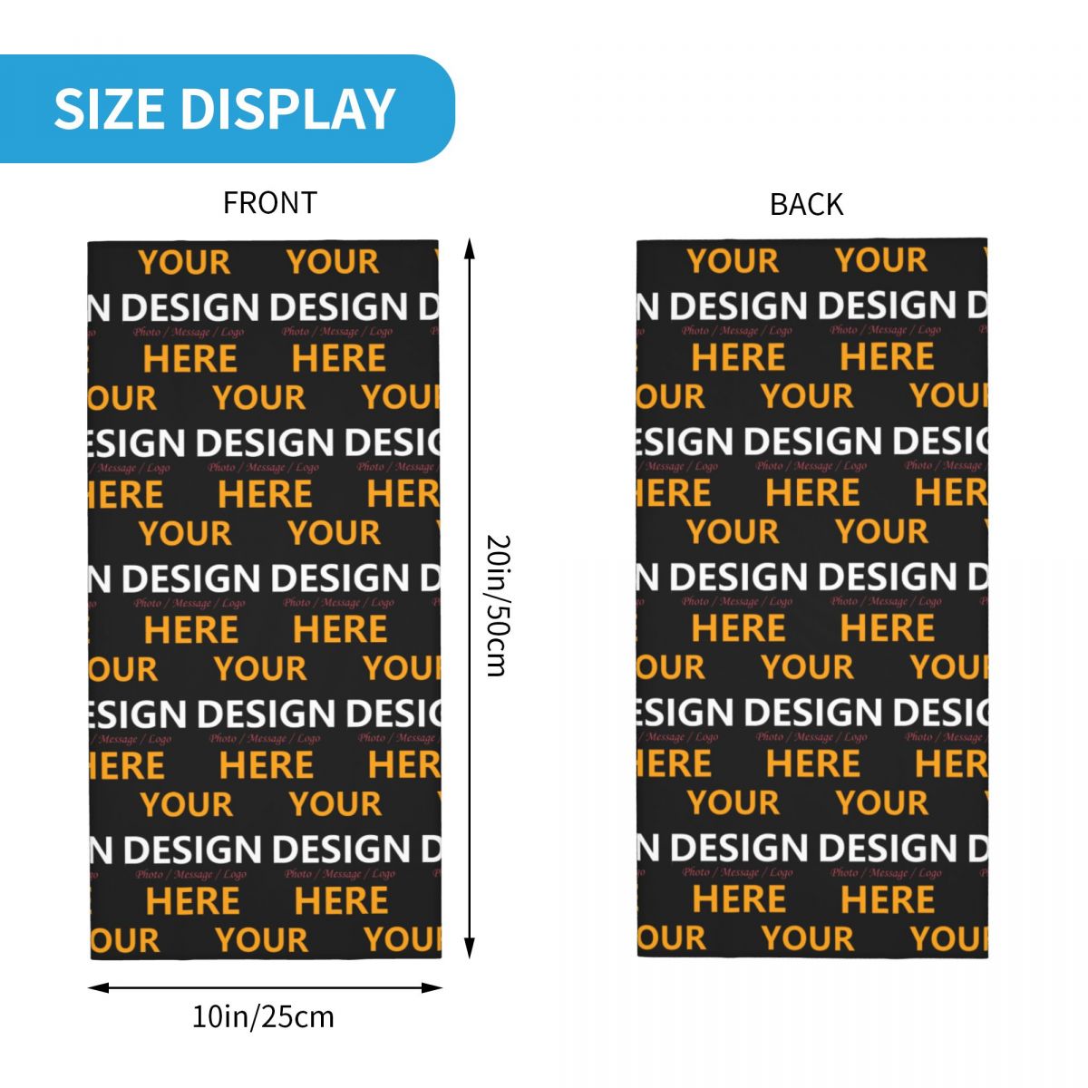 Custom Your Design Here Bandan - Neck Gaiter Face Cover ulasan dan harga