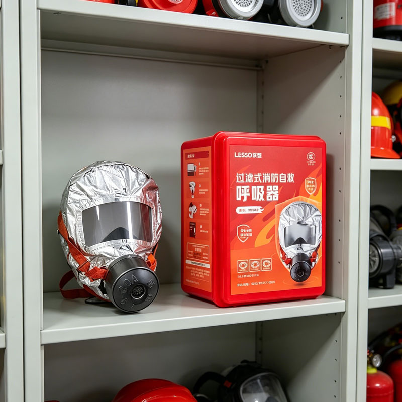 Mask Gas Filtering Self-rescue - Kn95 Respirator Mask ulasan dan harga