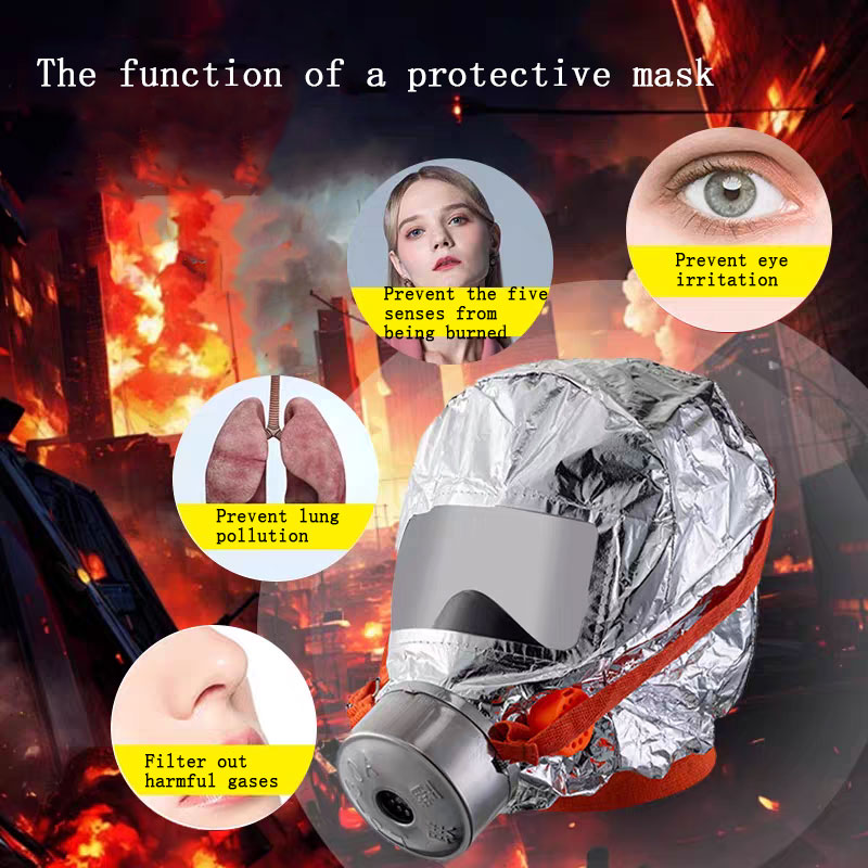 Mask Gas Filtering Self-rescue - Kn95 Respirator Mask ulasan dan harga