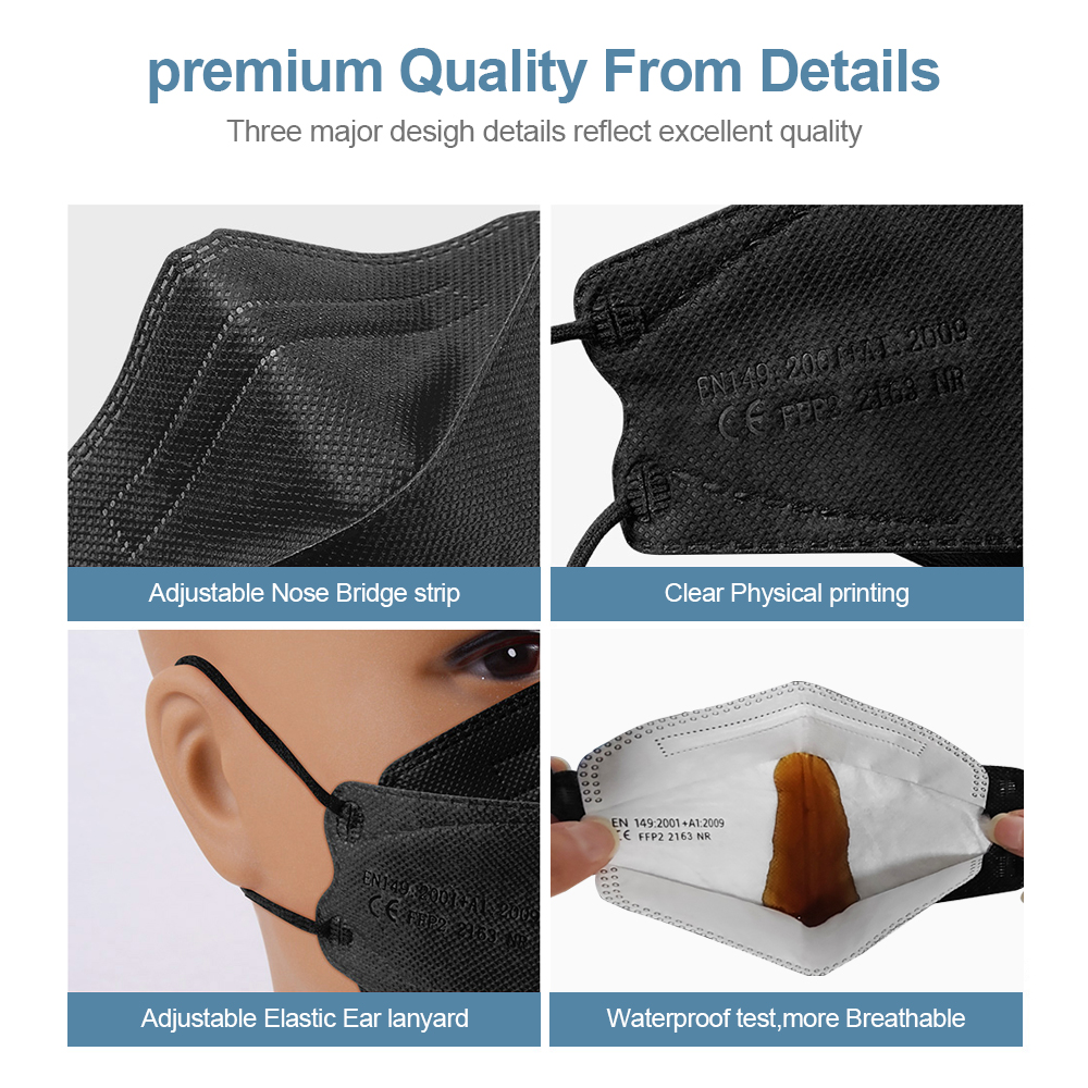 Adult Fish Shape Certified KN9 - Kn95 Respirator Mask ulasan dan harga