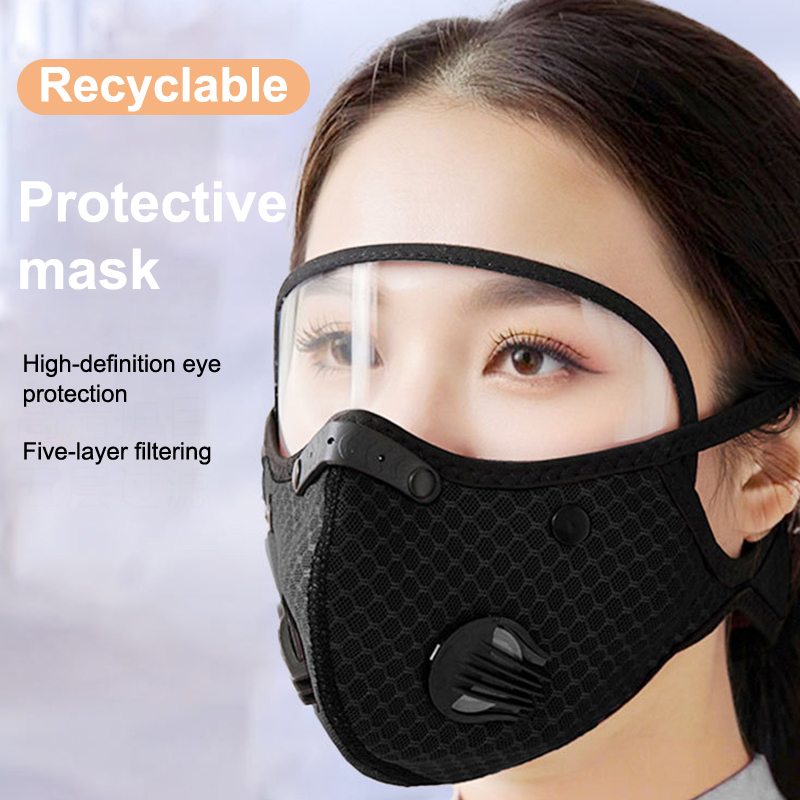 New Cycling Face Mask With Fil - Anti Pollution Mask ulasan dan harga