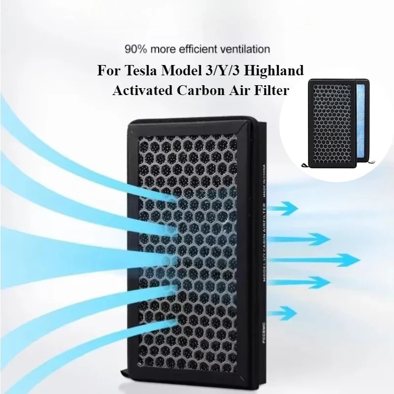 For Tesla Model 3/Y/3 Highland - Filter Replacement N95 ulasan dan harga