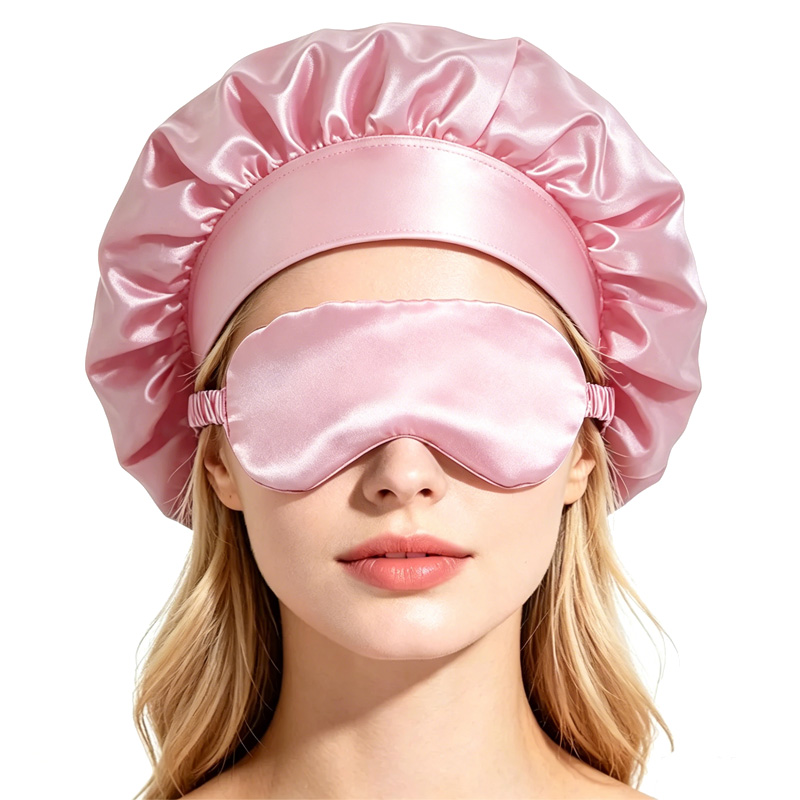  Satin Bonnet Sleep Eye Mask  - Mask Lanyard Adjustable ulasan dan harga