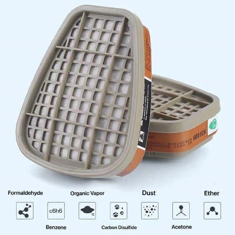 Activated Carbon 6001 Cartridg - Dust Mask Construction ulasan dan harga