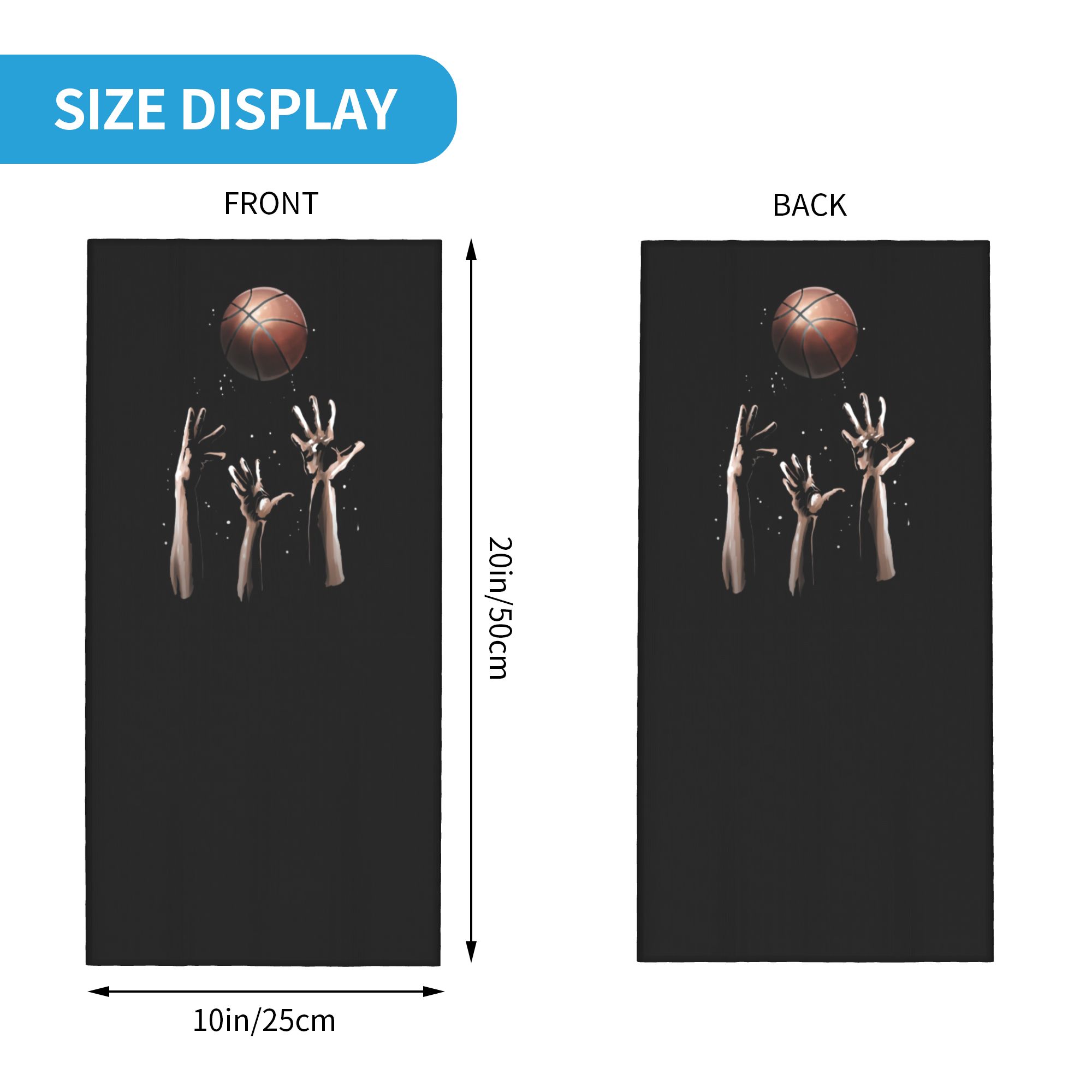 Custom Basketball Jump Bandana - Neck Gaiter Face Cover ulasan dan harga