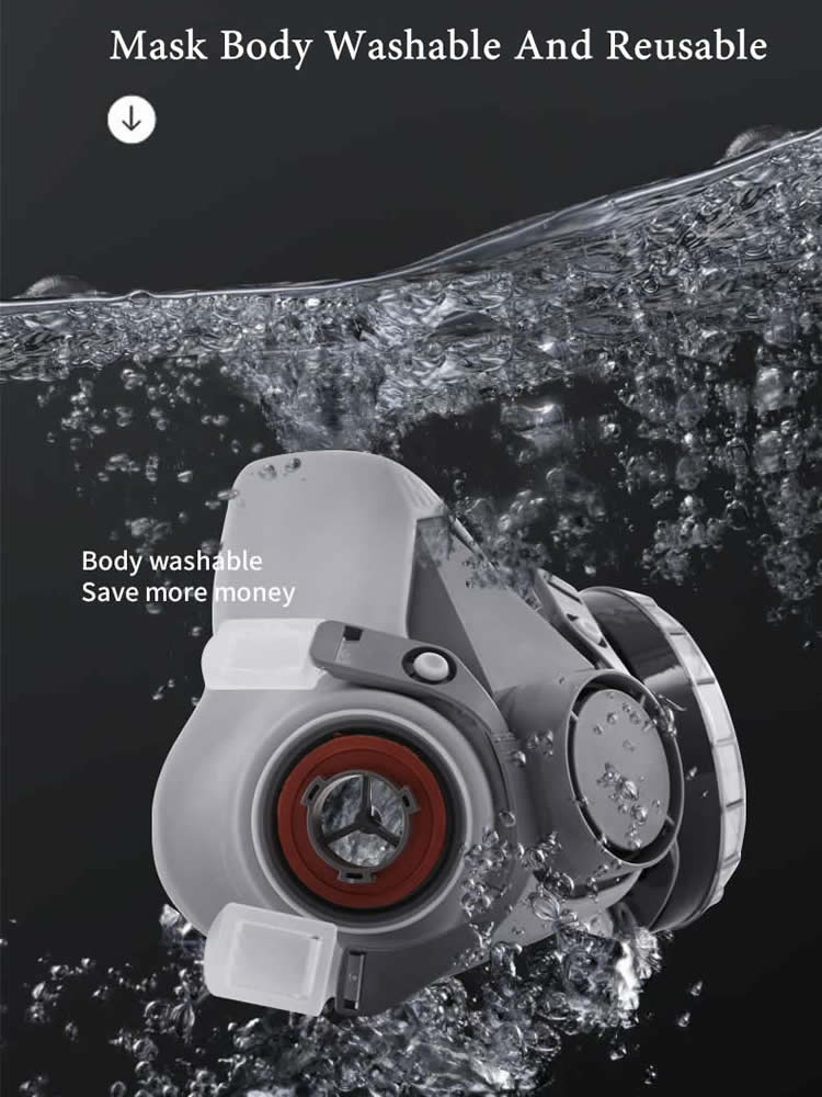 Half Face 6200 Dust Gas Mask C - Dust Mask Construction ulasan dan harga