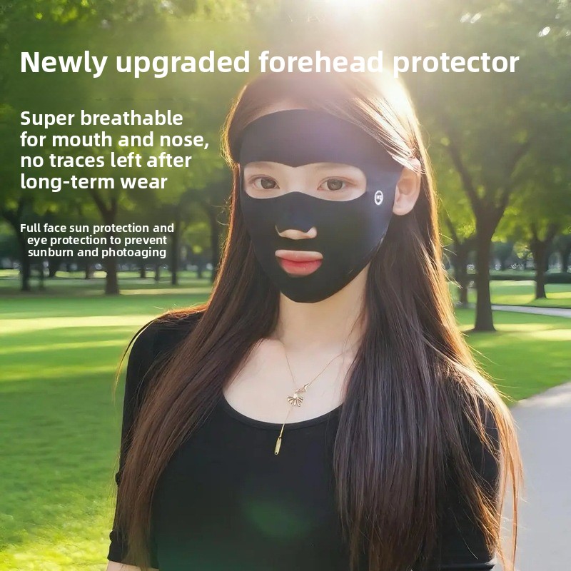 Summer Full Face Sunscreen Mas - Sports Mask Breathable ulasan dan harga