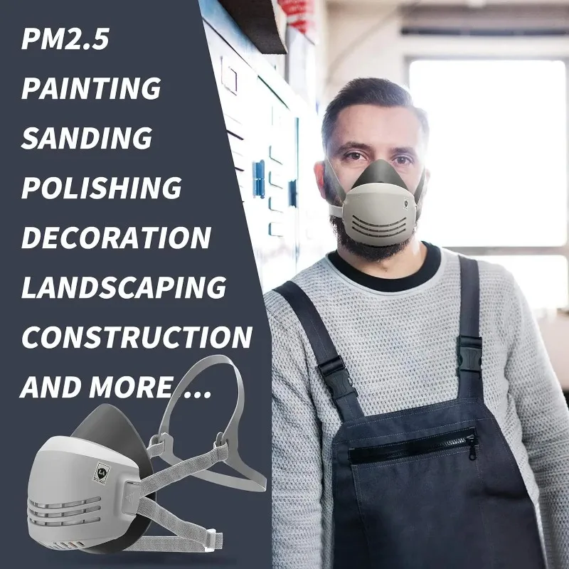 Dust Mask +20pcs Filter Cotton - Dust Mask Construction ulasan dan harga