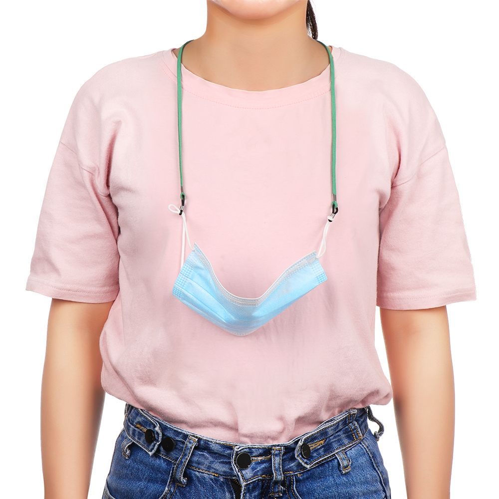 Fashion High Elasticity Leathe - Mask Lanyard Adjustable ulasan dan harga