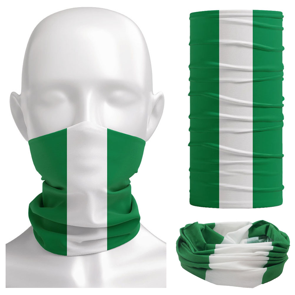Nigeria Flag Bandanna Women Ne - Neck Gaiter Face Cover ulasan dan harga
